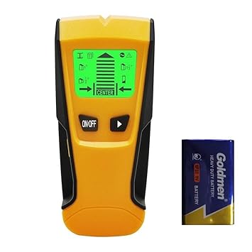 Flybiz Detector de Pared Encontrar Stud Finder con 3-en-1 Metal AC Alambres Escáner de Madera con Pantalla LCD Retroiluminada，Para Detecta AC Cable ...