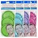 24 Microfiber Spa Facial Scrubbers,8 X 3-ct. Packs Random Colors