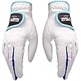 PGM Kids Youth Junior Toddler Boys Girls Golf Gloves Microfiber Synthetic Gloves for Left Hand Right Hand Golf Gloves Extra Value 1 Pair White Pink Age 2-10