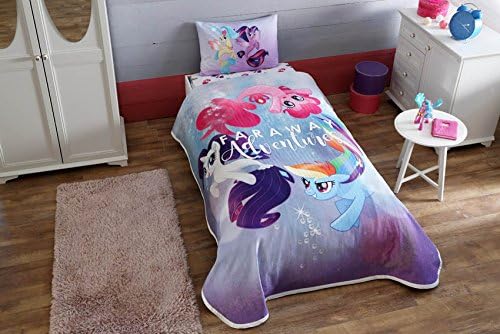 wellstil Cartoon Character's Bedding Coverlet Set Single/Twin Size Kids Bedspread/Coverlet for Summer (My Little Ponny)