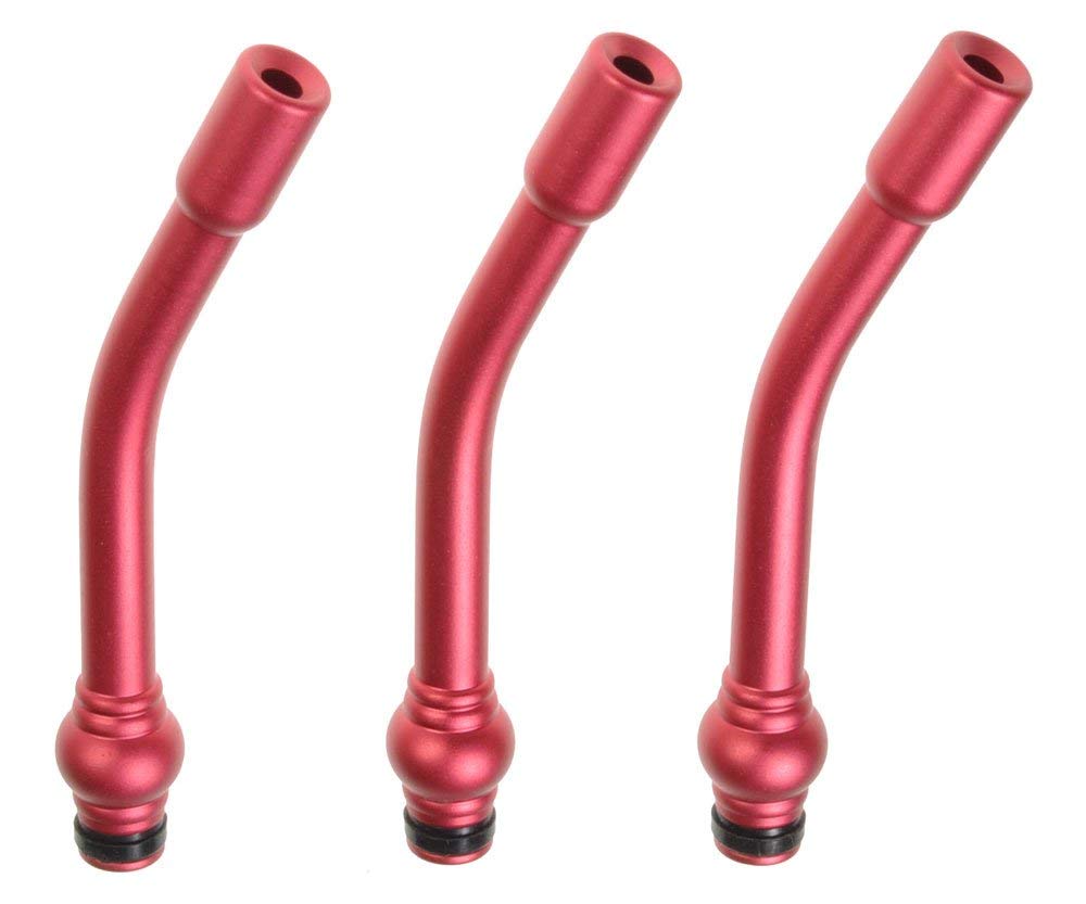 Armerah Pipe Stem 510 Drip Tip eCig Mouthpiece Long/Aluminium/Solid 3 Pack Red