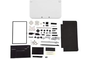 Full Housing Case Cover Shell with Buttons Replacement Parts For 3DS XL / 3DS LL Game Console-White.