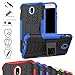 Galaxy J7 Pro J730G Case,Mama Mouth Shockproof Heavy Duty Combo Hybrid Rugged Dual Layer Grip Cover with Kickstand for Samsung Galaxy J7 Pro J730G 2017(with 4 in 1 Packaged),Blue