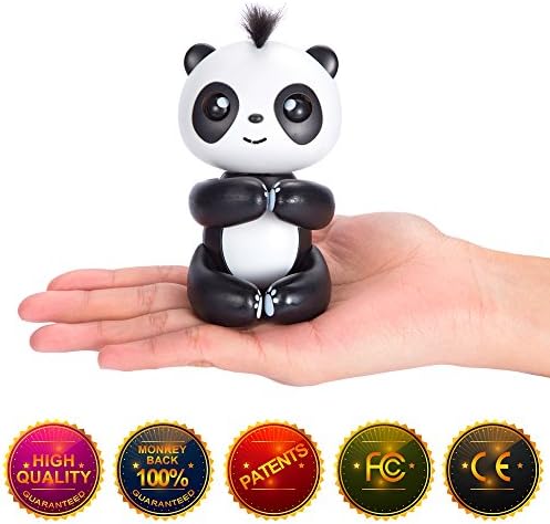 Interactive Electronic Pet Baby Panda - Interacting by Making Kawayi Sounds and Moves (Black)
