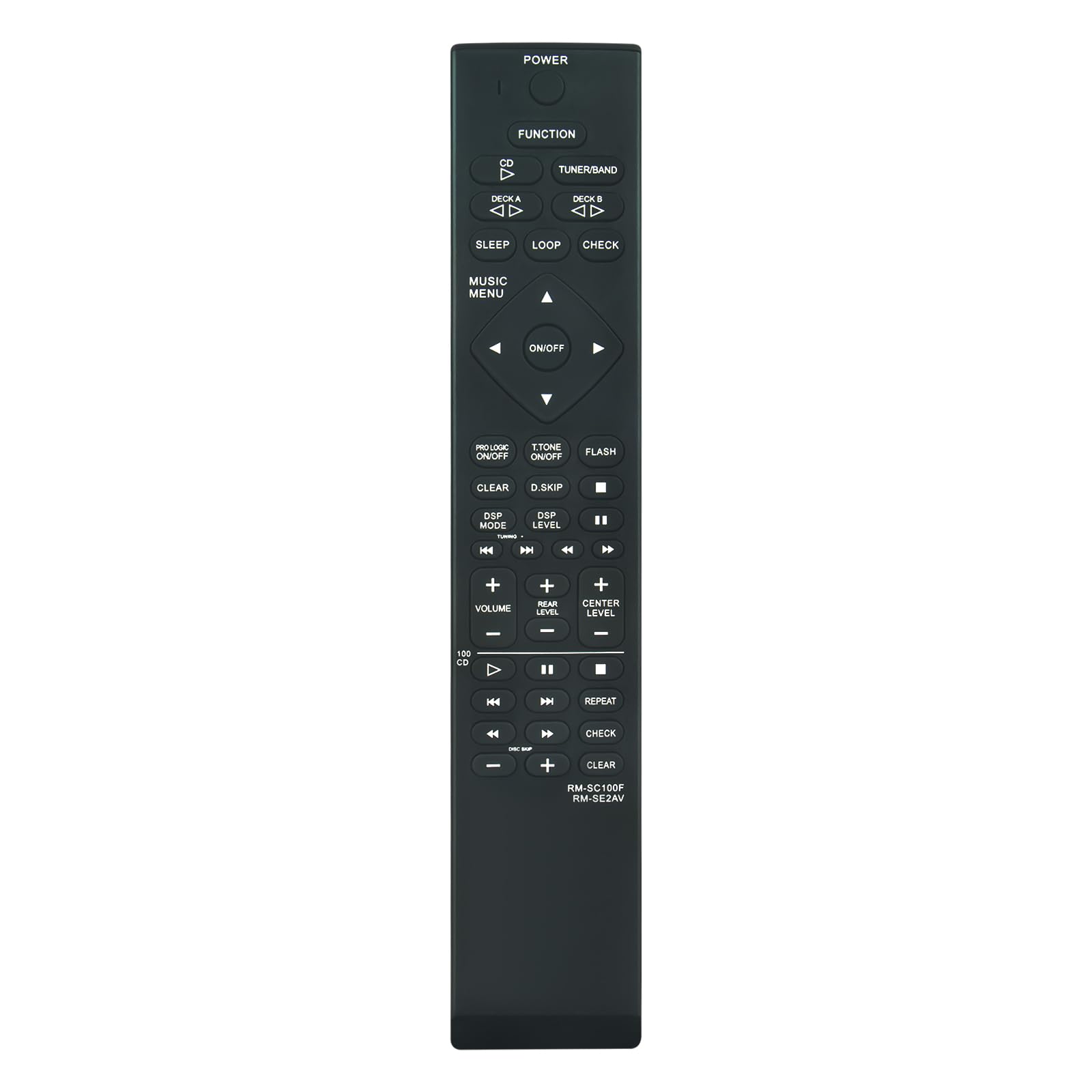 VINABTY New RM-SC100F RM-SE2AV Replacement Remote Control fit for ﻿SONY RM-SE2AV MHC-RX100AV MHCRX100AV HCD-D90AV HCD-RX100AV MHC-D90AV MHC-GR10AV for ﻿﻿Sony RM-SC100F Audio System RemoteController
