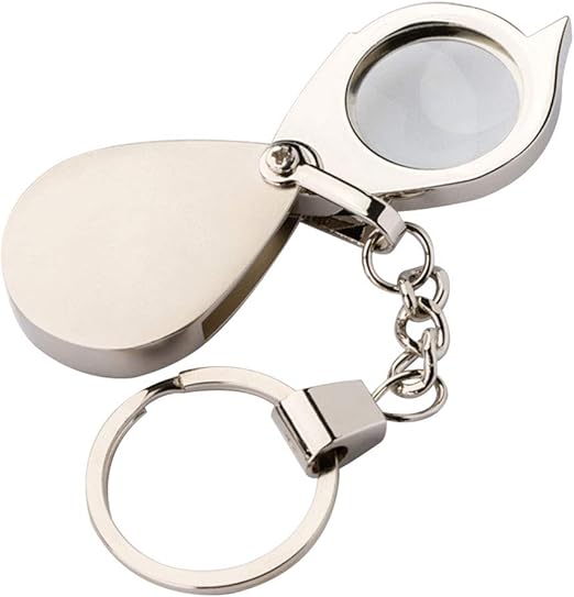 SUPVOX Loupe Magnifier Keychain Mini Portable Foldable
