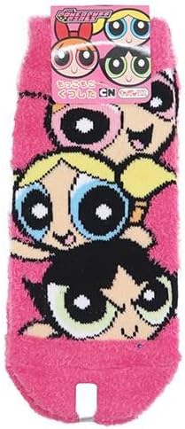 4518645190483 Powerpuff Girls Ladies Fluffy short socks/pink