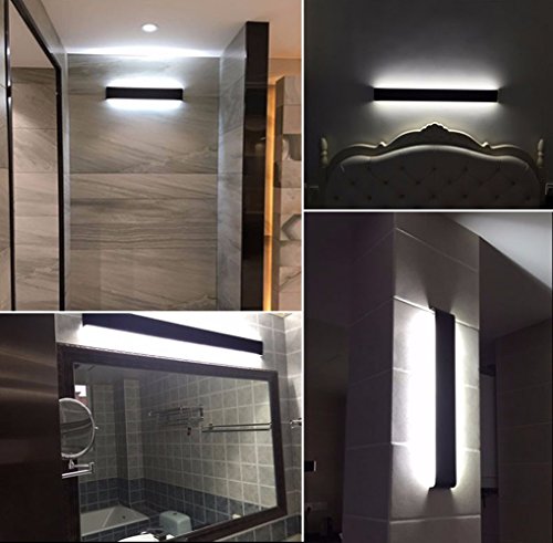 Rumfo Wall Light, Modern Minimalist LED Aluminum Lamp Bedside Lamp Wall Lamp Room Bathroom Mirror Light Direct Creative aisle (48cm 18w)