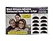 GMS Optical 1.3mm Ultra-Thin / 18mm Long Length - Anti-Slip Adhesive Contoured Silicone Eyeglass Nose Pads with Super Sticky Backing for Glasses, Sunglasses, and Eye Wear (5 Pair)(Black)