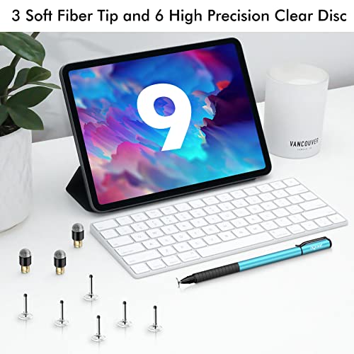 Digiroot Universal Stylus, [2in1] Disc Stylus Pen Touch Screen Pens