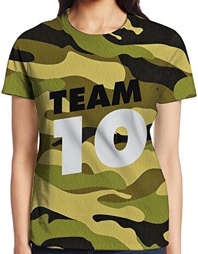 Zmaohat Logo10 Jack Paul Women's Short Sleeve Tee Full 3D Graphic Printed Casual T-Shirt (100% Cotton) For Girls Youth White