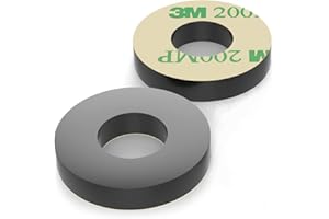 Isolate It: Sorbothane Vibration Isolation Washer 30 Duro with 3M Adhesive (11.4mm ID - 2.54cm OD - 4.8mm Deep) - 8 Pack