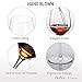 Hand Blown Crystal Wine Glasses - Bella Vino Standard Red/White Wine Glass Made from Crystal Glass, Perfect for Any Occasion, Great Gift, Set of 2, Clear (Red wine glasses)