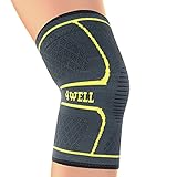 Knee Compression Sleeve –Stabilising Flexible & Supportive Patella Protection Wrap, Breathable Unisex Knee Brace For Running, Sports & Arthritis, Promotes Pain Relief & Muscle Recovery Large