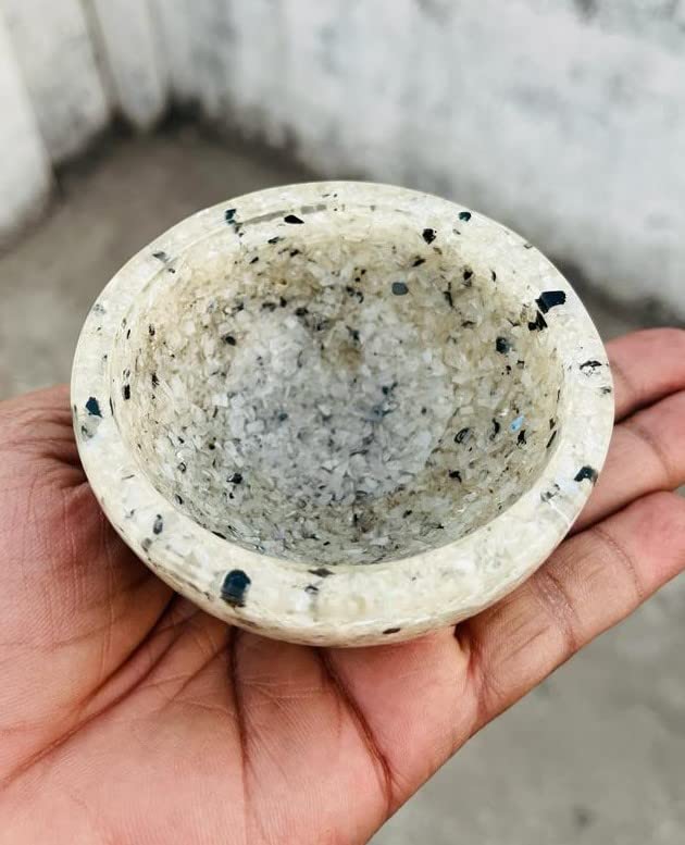 Rainbow Moonstone Crystal Orgone Bowl Handmade Organite Gemstone Bowl Crystal Gift Crystals Holder for Cleansing, Charging, Smudging, Healing, Decoration or Gift