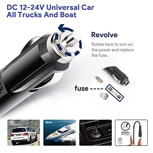 HKY VEHICLE 65W USB C Car Charger Power Supply PD Fast Car Charger for NOCO U65 GBC011 Boost X GBX45 1250A GBX55 GBX75 1750A and GBX155 UltraSafe Portable Jump Starter Portable Adapter