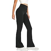 DLOODA Women's Flare Yoga Pants High Waisted Flared Leggings Bootcut Workout Bell Bottoms Leggings Tummy Control