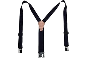 Perry Suspenders Men's Elastic 1.5 Inch Wide Hook End Suspenders