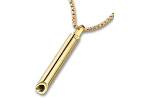 Zilynhom Breathing Necklace, Anxiety Relief Item for Mindfulness, Meditation, Sleep Aid, Quit Vaping, Calm Down, Relax, Spiritual Stress Relief Gift for Women & Men, Durable Stainless Steel, Fashion