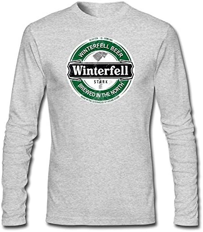 Men's Winterfell Winter Ale Funny HeatherGray XL Long Sleeve