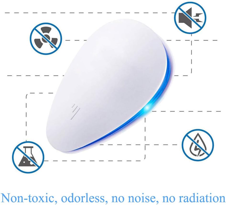 Ultrasonic Pest Repeller, 6 Packs New Upgraded Indoor Electronic Pest Repellent Plug in for Insects, Mice,Ant, Mosquito, Spider, Rodent, Roach, Mosquito Repellent for Human & Pets' Safe: Home & Kitchen