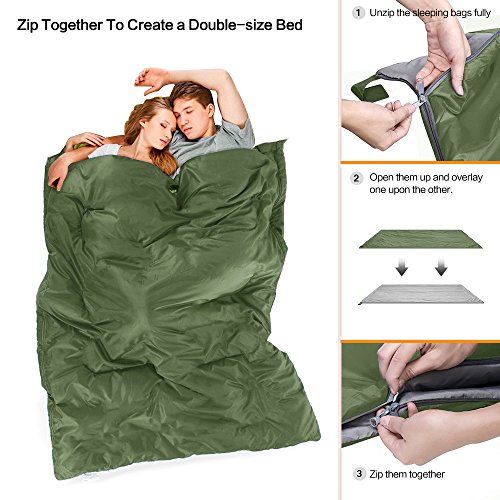 image for ieGeek Sleeping Bag, Lightweight Envelope Sleeping Bags with Compressi