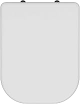 AAN Soft Close Toilet Seat Quick Release Rectangular UF White Top Fix 360 Hinges view 4