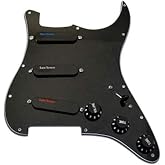 Lace Sensor Ultimate Triple Prewired Stratocaster Electric Guitar Loaded Pickguard - (Black)
