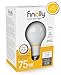 New Finally Light Bulb, 75 watt Equivalent, A19, Pack of 6 Light Bulbs, Long Lasting, Warm White, Non-LED, Energy Efficient, with Tesla Technology