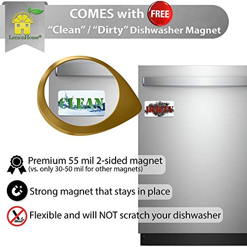 Dishwasher Silverware Basket Universal Clean Dirty Sign