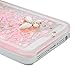 iPhone SE Case,iPhone 5S Case,iPhone 5 Case - Mavis's Diary 3D Bling Handmade Pink Love Heart Flowing Liquid with Flower Butterfly Shiny Diamond Clear Hard Cover with Cute Dust Plug & Crystal Pen