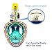 Snorkel Mask Full Face 180°View with Free Breath Technology-Cutting-edge Easy Breathing Design Perfect for Adults and Innovative and Comfortable Design Prevents Gag (Green, S/M)