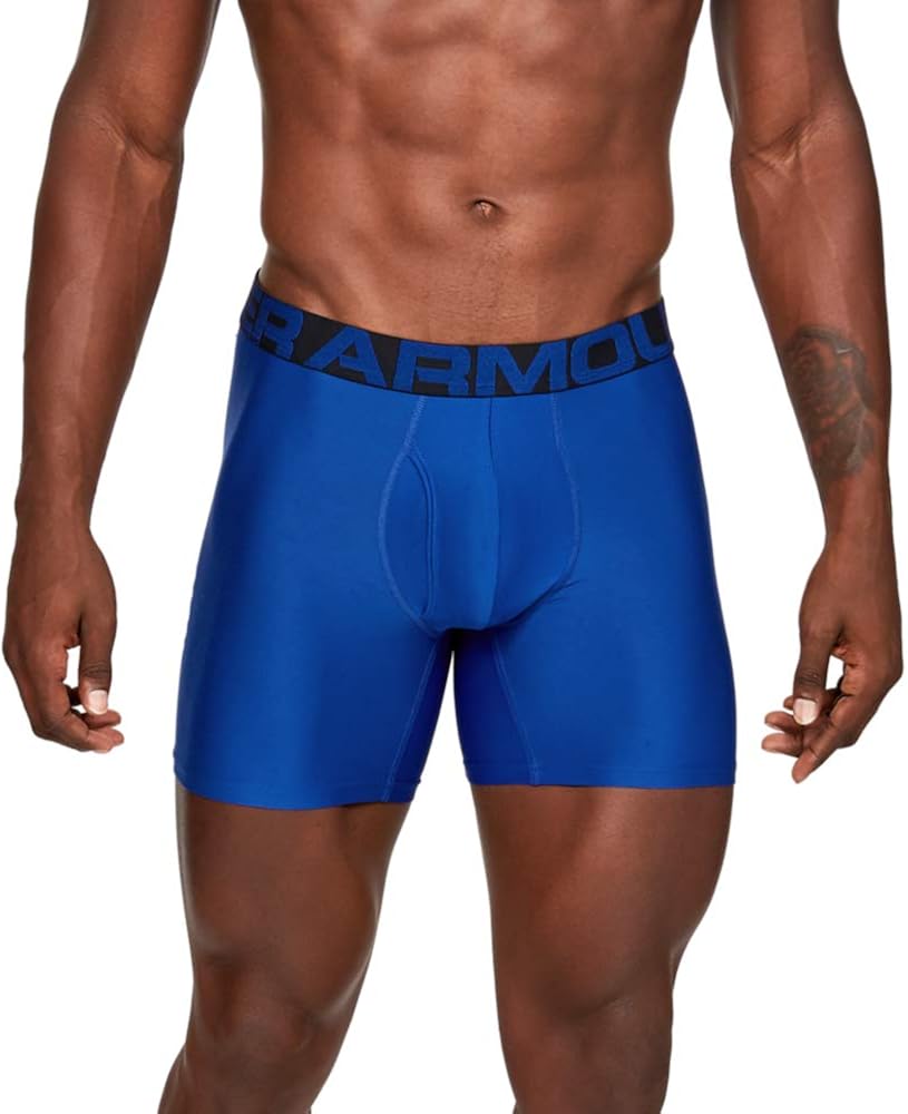 Under Armour mens Tech 6-inch Boxerjock 2-pack: Clothing