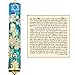 TALISMAN4U Jerusalem MEZUZAH CASE with Scroll Hebrew Parchment Blue Enamel Star of David Judaica Door Mezuza Made in Israel 9 cm