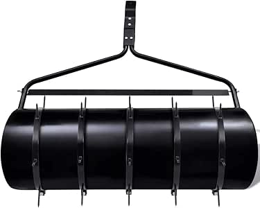 Wakects Rodillo Aireador de Césped con púas 5 Unidades Negro Diámetro