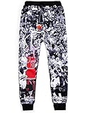Aishang Mens Joggers Sports Jordan Print Long Sweatpants Sportwear
