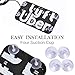 AutoEC Uber Lyft Sign, Glow LED Light Logo Decal Stickers Hook on Car Window with DC12V Car Charger Inverter, Accessories for Rideshare Driver UBER LYFT