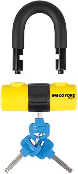 Oxford HD Max Yellow High Security Motorcycle Disc Lock LK311 view 3