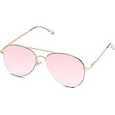 SOJOS Classic Aviator Sunglasses for Women Men Metal Frame Spring Hinges SJ1030