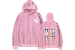 FUJUTANG Kpop Twice Hoodies Sweatshirts Tzuyu Momo Sana Nayeon Long Sleeves Hooded Pullover Tops Sweater Coat