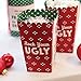 Big Dot of Happiness Ugly Sweater - Holiday and Christmas Party Favor Popcorn Treat Boxes - Set of 12