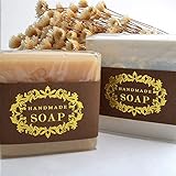 CHAWOORIM Soap Wrapping Paper Tape Labels Soap Packaging Materials for Hand Made Soap Lotion Bars Soap Bars Bath Bombs Boxes Bags 20sheets Gold Peel Hand Made Soap Homemade soap Packaging