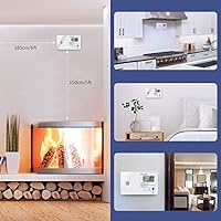 Hommie Detector Monóxido de Carbono Sensor de CO de 10 años con Función Memoria, Alarma de Detector de Monoxido con Pantalla Digital de 1.0 Pulgadas, 85db Altos Decibelios y Pilas Reemplazable, Blanco:
