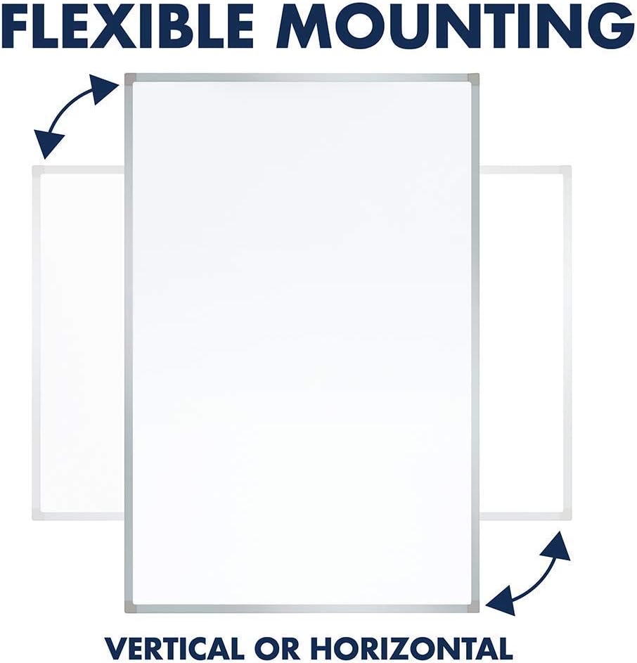 Mead Dry Erase Board, Whiteboard / White Board, 24 x 18 inches, Silver Finish Aluminum Frame (85355) : Office Products