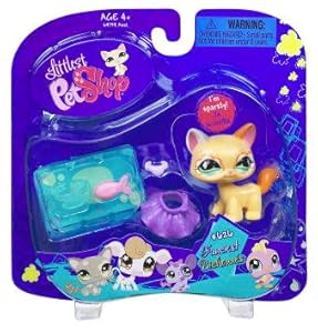 Amazon.com: Littlest Pet Shop Yellow Cat with Accessories: Toys & Games