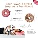Cheer Collection Round Donut Pillow | 2-in-1 Reversible Super Soft Microplush Doughnut Pillow - Chocolate Glaze, Rainbow Sprinkles