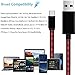 USB Type C Cord,Tomoson 4FT Visible Flowing LED Light Up Cable USB A to USB C Charger Fast Charging Cord for Samsung Galaxy Note 8 S8 Plus, LG G5 G6 V30, HTC 10, Nexus 5X/6P（Red）