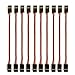 DYWISHKEY 100mm Servo Cables, Male to Male (10 Pack)