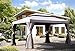Grand Patio 10x13 Feet Patio Gazebo, Outdoor Canopy with Mosquito Netting and Shade Curtains，Sturdy Straight Leg Tent for Backyard & Party & Event, Gray