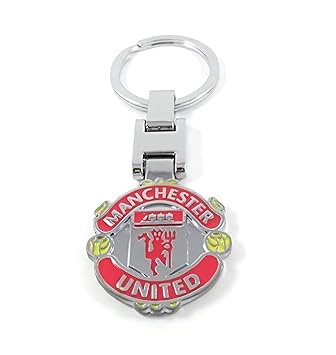 GCT Double Sided Manchester United Football Club Sports Metal Keychain for Car Bike Men Keyring